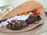 Mediterranean Zucchini and Quinoa Wraps with Heirloom Tomatoes and Feta