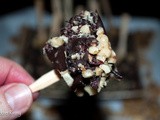 Recipe: Frozen Bananas Dipped in Dark Chocolate, Walnuts and Cranberries