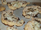 Roasted Cauliflower Planks Topped with Mediterranean Salad