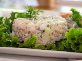 Shrimp Salad with Farro, Cucumber and Dill