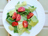 Slender Bacon, Lettuce and Tomato Salad with Avocado Ranch Dressing