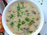 Slender Leek and Potato Chowder with Savory Mushrooms