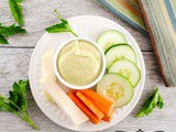 Slender Vegetable Dip with Avocado and Spicy Sriracha