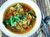 Spicy Thai Chicken and Zucchini Noodle Soup