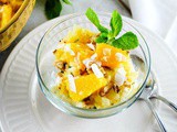 Sunshine Citrus Fruit Salad with Orange, Pineapple, Coconut and Walnuts