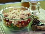 Sweet Potato and Chicken Salad Bowl with Lemon Vinaigrette