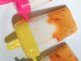 Yogurt Popsicles with Honey and Nectarines