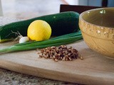 Zucchini Salad with Pecans and a Sweet and Lemony Vinaigrette