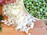 Peas with mince meat