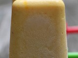 Healthy Mango Peach and Yogurt Popsicles