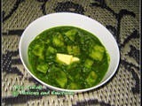 Aloo Palak / Alu Palak / Potatoes in Spinach Gravy