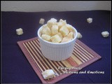 Chena r Murki / Paneer Cubes Coated with Sugary Crust