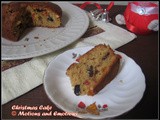 Christmas Cake / Christmas Fruit Cake / Alcohol-free Christmas Cake / Christmas Cake in Pressure Cooker