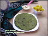 Palak Paratha / Spinach Paratha