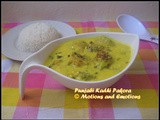 Punjabi Kadhi Pakora / Punjabi Kadhi Pakoda / Gram Flour Dumplings in Yogurt Gravy
