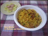 Soya Biryani / Soya Chunk Biryani / Meal Maker Biryani