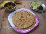 Whole Wheat Lachha Paratha / Multilayered Indian Flat Bread