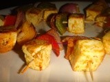 Paneer Tikka Dry  / Kabab (In oven & Frying Pan)