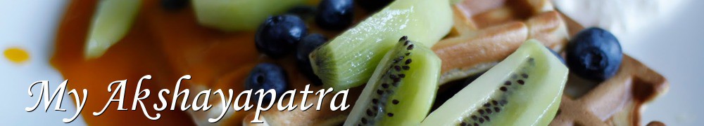 Very Good Recipes - My Akshayapatra