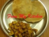 Jeera Aloo served with Poori's