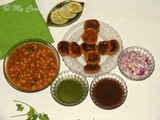 Aloo Tikki Chole Chaat