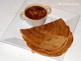 Barley Dosai / Barley Crepes