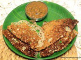 Karacha Dosai – Instant Wheat Dosai – Godhumai Dosai