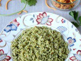 Kothamalli Sadam – Cilantro Rice – One Pot Coriander Leaves Rice – Lunch Box Recipe