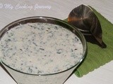 Palak ka Raita – Spinach in spiced Yogurt