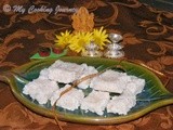 Thengai Burfi / Coconut Burfi / Coconut Fudge