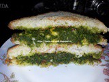 Corn Spinach Sandwich
