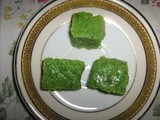 Coconut burfi  made with condensed milk - Coconut burfi