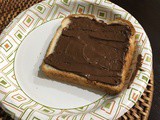 Nutella on butter bread