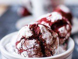 Red Velvet Crinkle Cookies