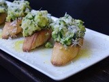 Crostinis verde aux parmesan et fines herbes