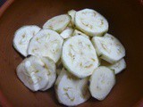 Bale kaayi palya / raw banana with garlic