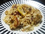 Green masala chicken biryani