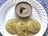 Pesarapappu idly ( yellow moong dal idly)