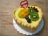 An expired birthday cake ~ Mango cheese mousse cake    ~ 芒果幕欺蛋糕