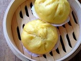 Pumpkin Vegetarian Steam Buns (南瓜包子）