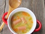 Yellow Split Pea with Frankfurter Soup....马豆香肠汤