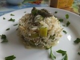 Asparagus risotto