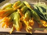 Makes a good aperitive: fried courgette's flowers and sage