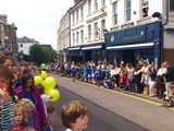 Waiting for the Olympic torch at Tunbridge Wells