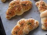 Eggless Cheesy Mushroom Floss Bread Roll 无蛋法式面包专