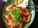 Garlic Salt Pan Fried Prawns 咸蒜粉干煎虾