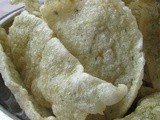 Homemade Cilantro Crackers @ Vegan Prawn Crackers