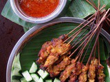 Malaysian Chicken Satay With Peanut Sauce 马来西亚鸡肉沙爹