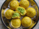 Pandan Coconut In Carrot Steamed Bun 班兰椰丝点心包