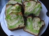 Pandan Coconut Mable Danish Loaf